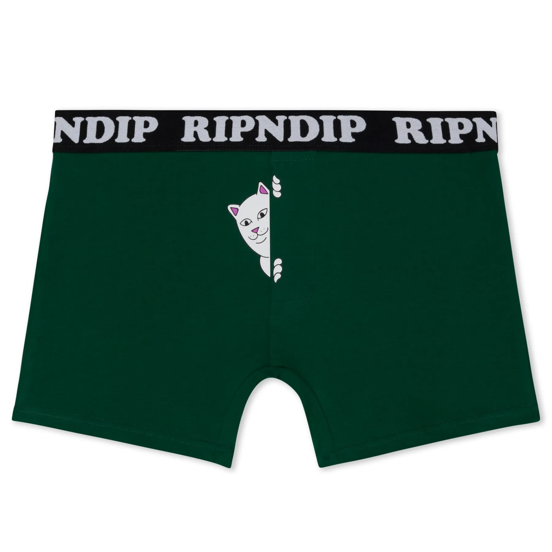 Ripndip Boxers|Womens<Peek A Nermal Boxers (Dark Forest)