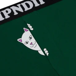 Ripndip Boxers|Womens<Peek A Nermal Boxers (Dark Forest)