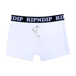 Ripndip Boxers|Womens<Peek A Nermal Boxers  (White)