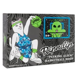 Ripndip Stocking Stuffers|Home Goods<Peeking Alien Hanging Basketball Set (Black/Blue)