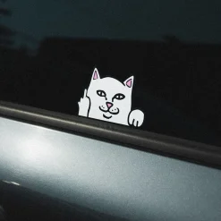 Ripndip Stocking Stuffers|Car Accessories<Peeking Nermal Car Sticker Pack (White)