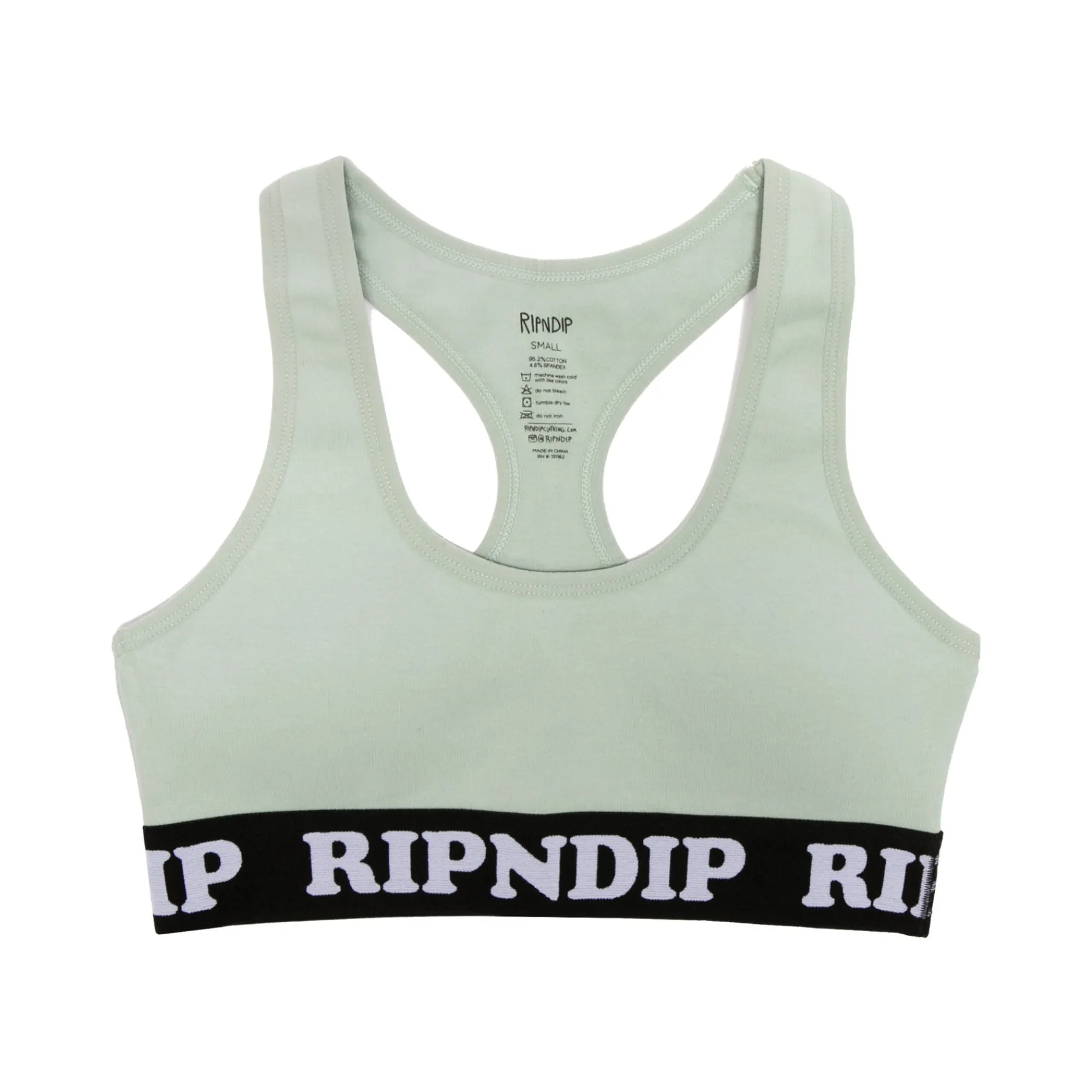 Ripndip Womens|Womens<Peeking Nermal Sports Bra (Sea Moss)