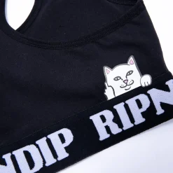 Ripndip Womens|Womens<Peeking Nermal Sports Bra (Black)