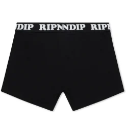 Ripndip Boxers|Bottoms<Peeking Santa Nerm Boxers (Black)