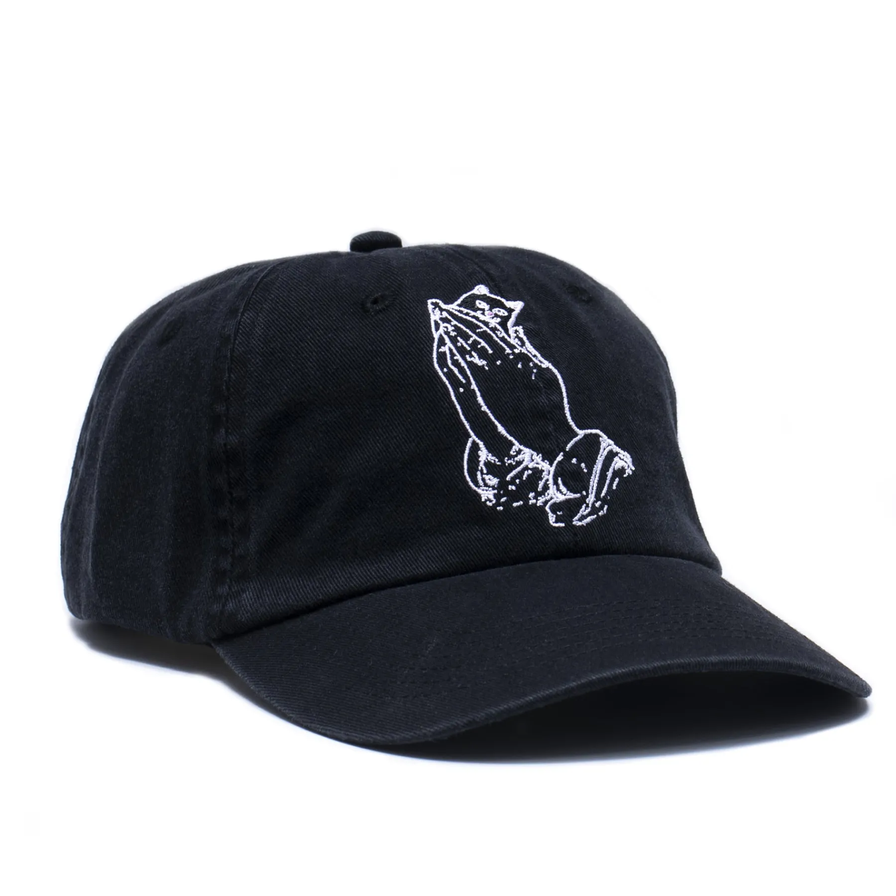 Ripndip Strapbacks / Snapbacks<Praying Hands Dad Hat (Black)