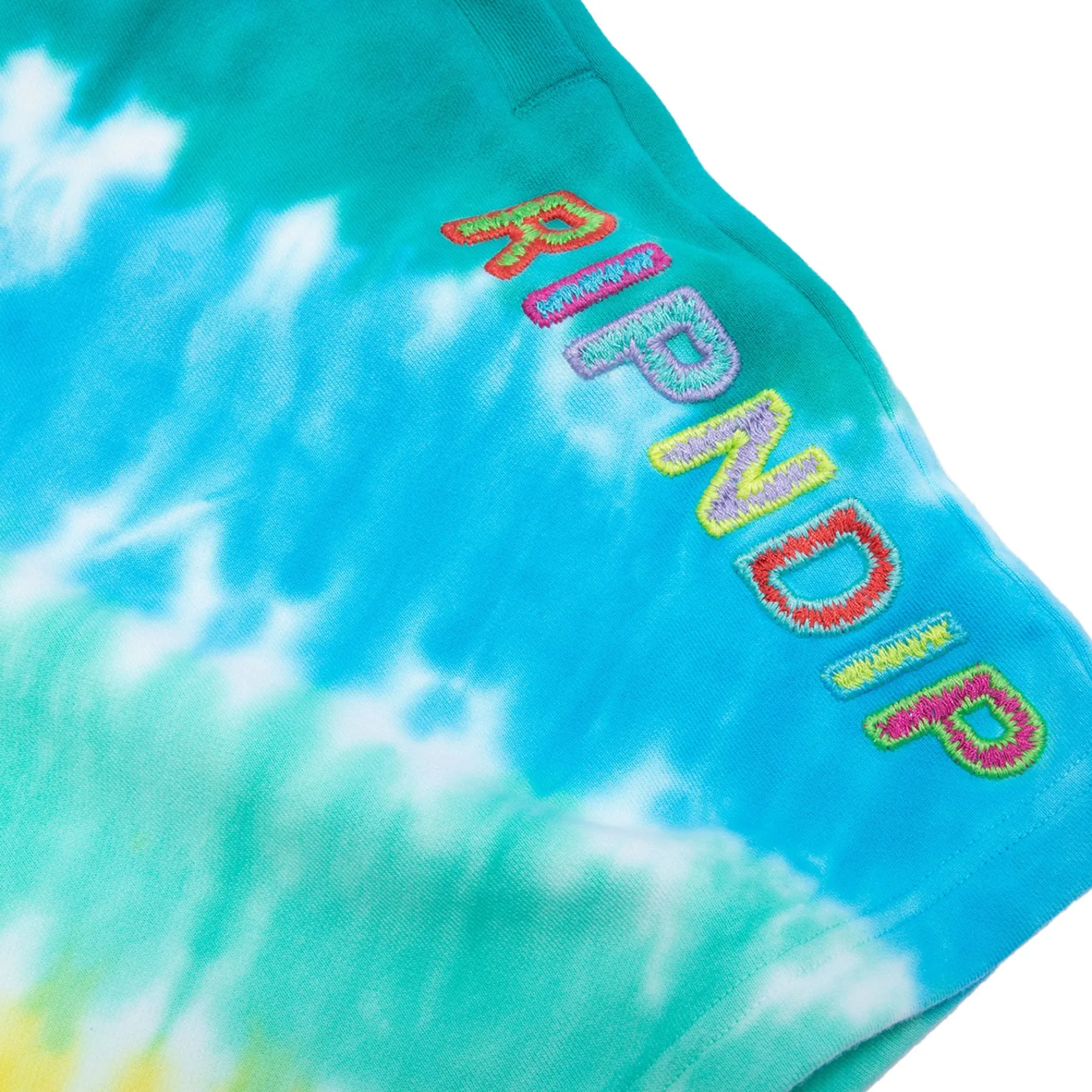 Ripndip Sweats|Shorts<Prisma Sweatshorts (Teal Rainbow Dye)