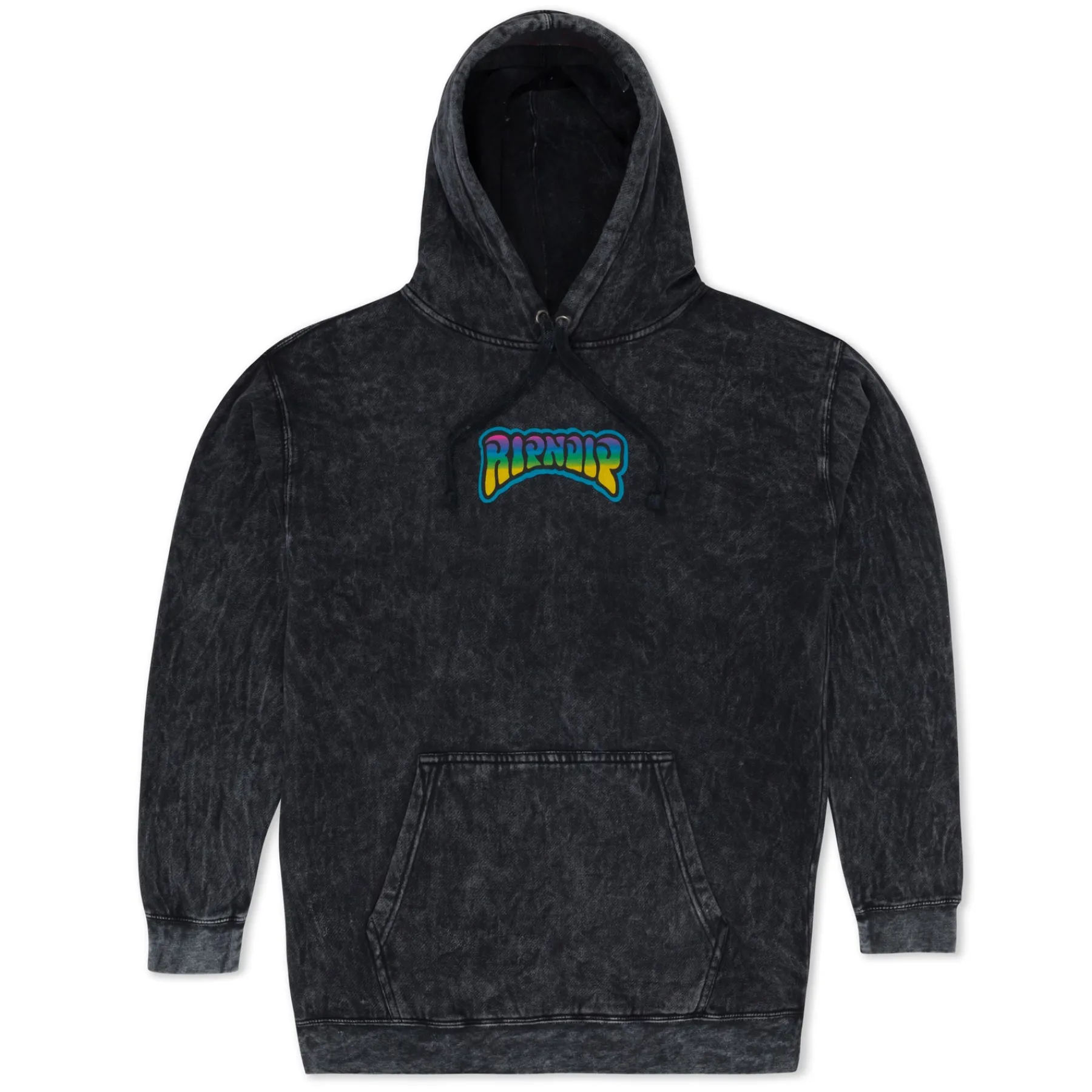 Ripndip Hoodies / Crewnecks<Psychedelic Garden Hoodie (Black Mineral Wash)