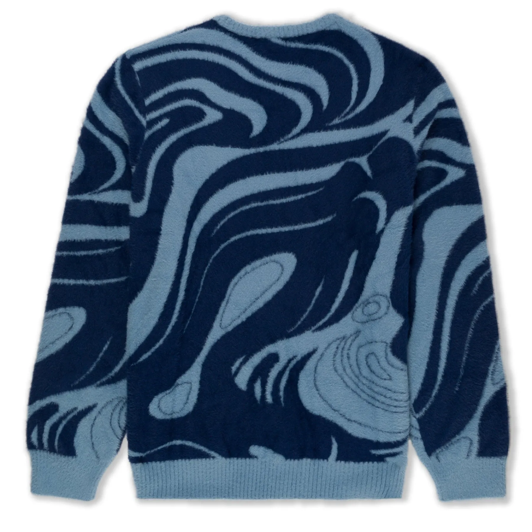 Ripndip Knits / Sweaters<Psychedelic Mohair Knit Sweater (Dark Slate)