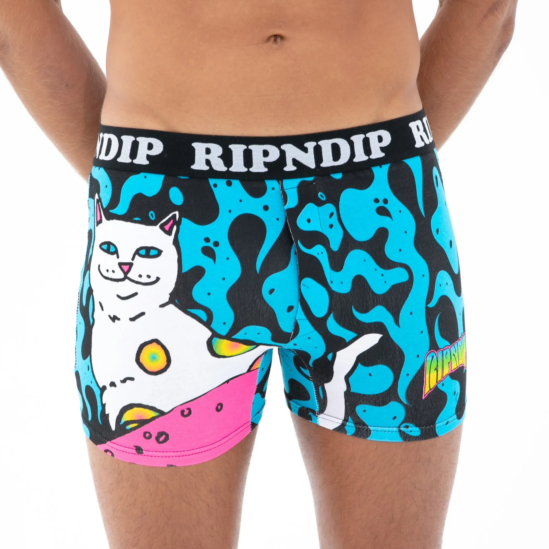 Ripndip Boxers|Womens<Psychedelic Nermal Boxers (Multi)