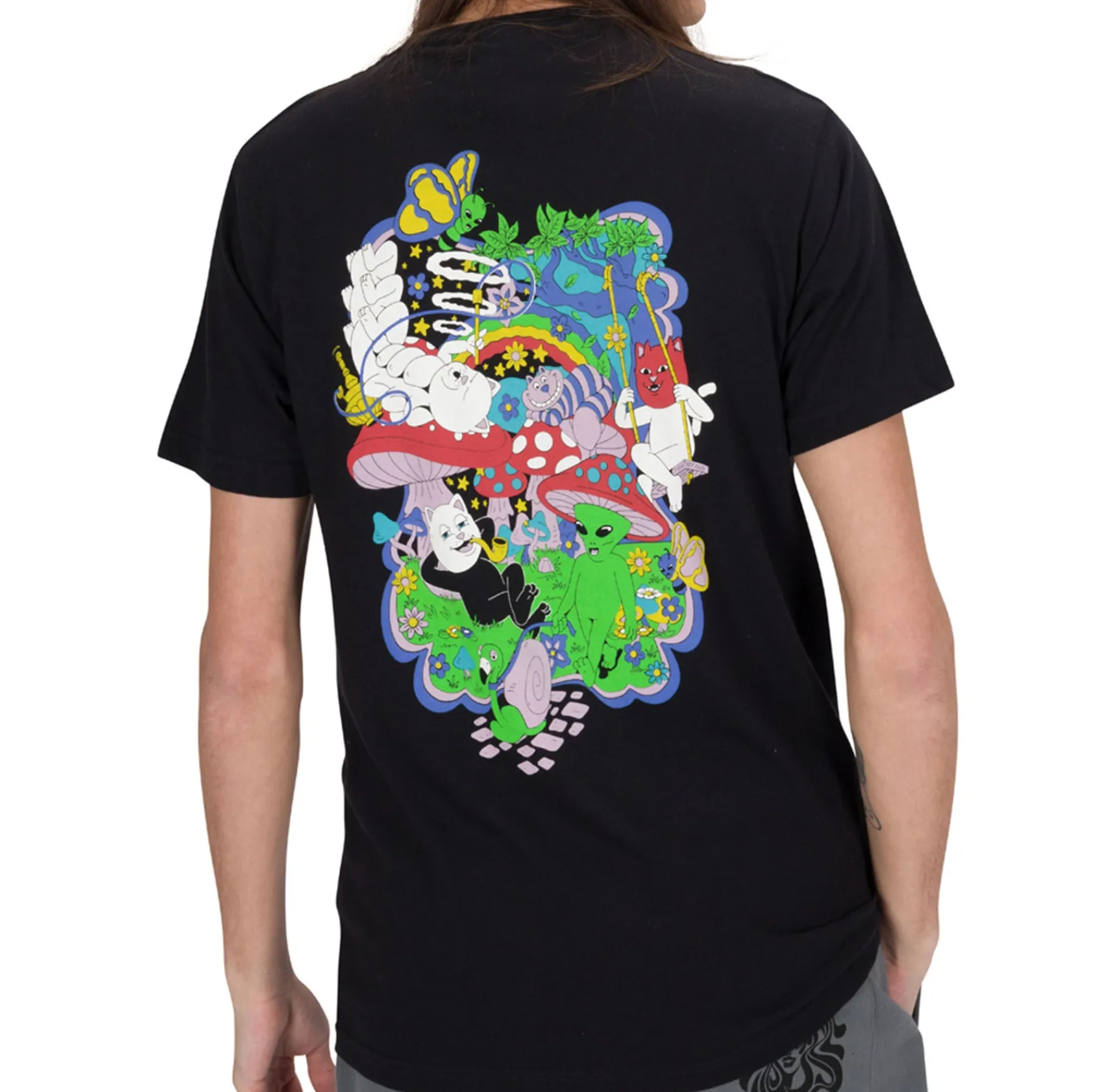 Ripndip Short Sleeve Tees<Rabbit Hole Tee (Black)