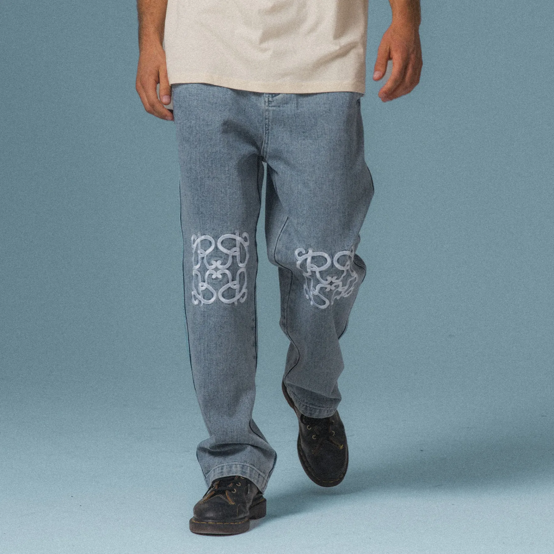 Ripndip Pants<Ranagram Denim Pants (Medium Wash)