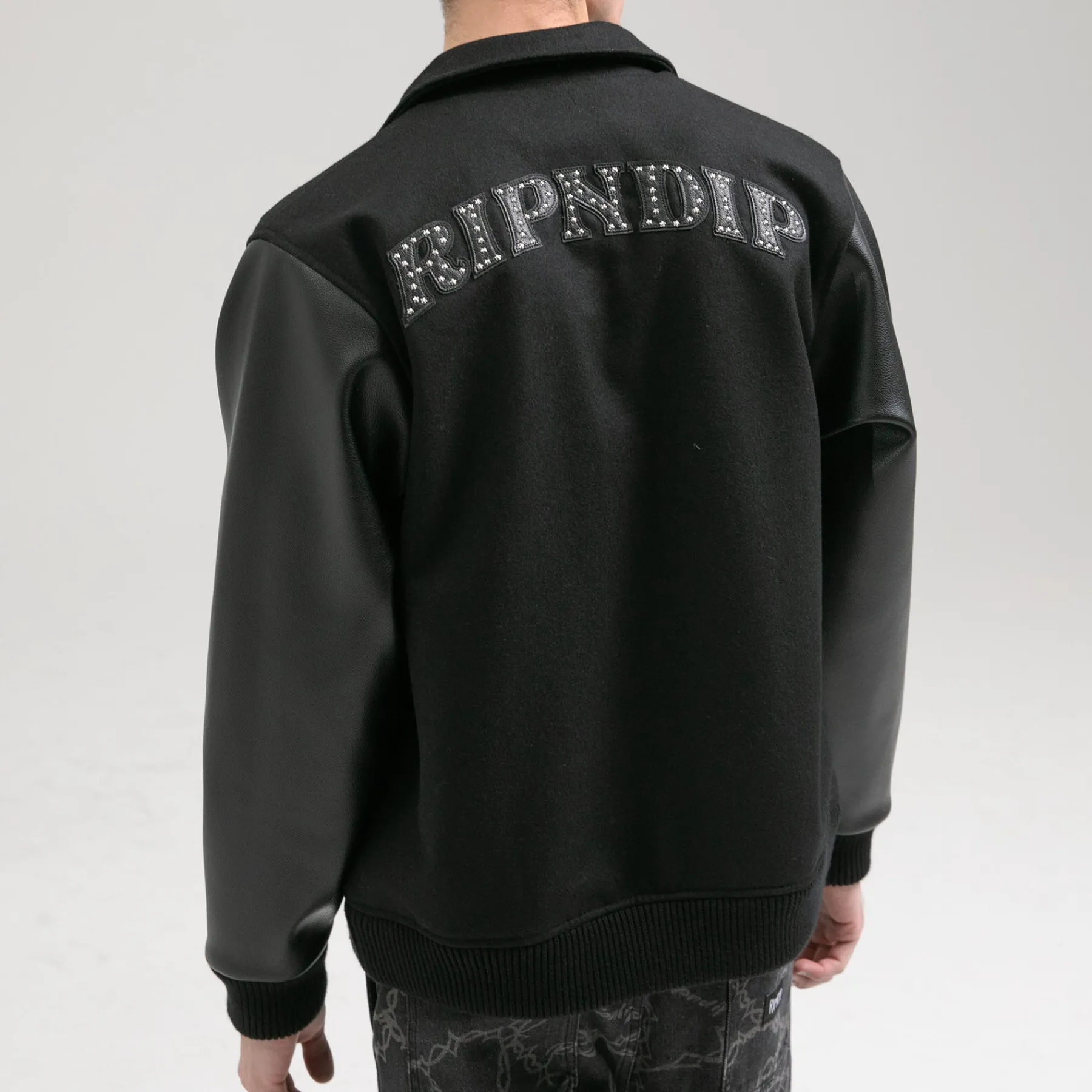 Ripndip Jackets<Rari Varsity Jacket (Black)
