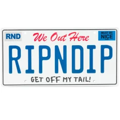 Ripndip Stocking Stuffers|Car Accessories<License Plate (White)