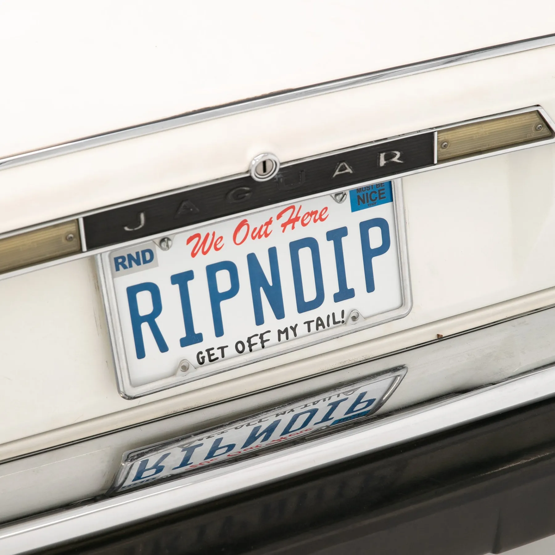 Ripndip Stocking Stuffers|Car Accessories<License Plate (White)