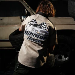 Ripndip Button Ups<Ripnrace Button Up Shirt (Off White)