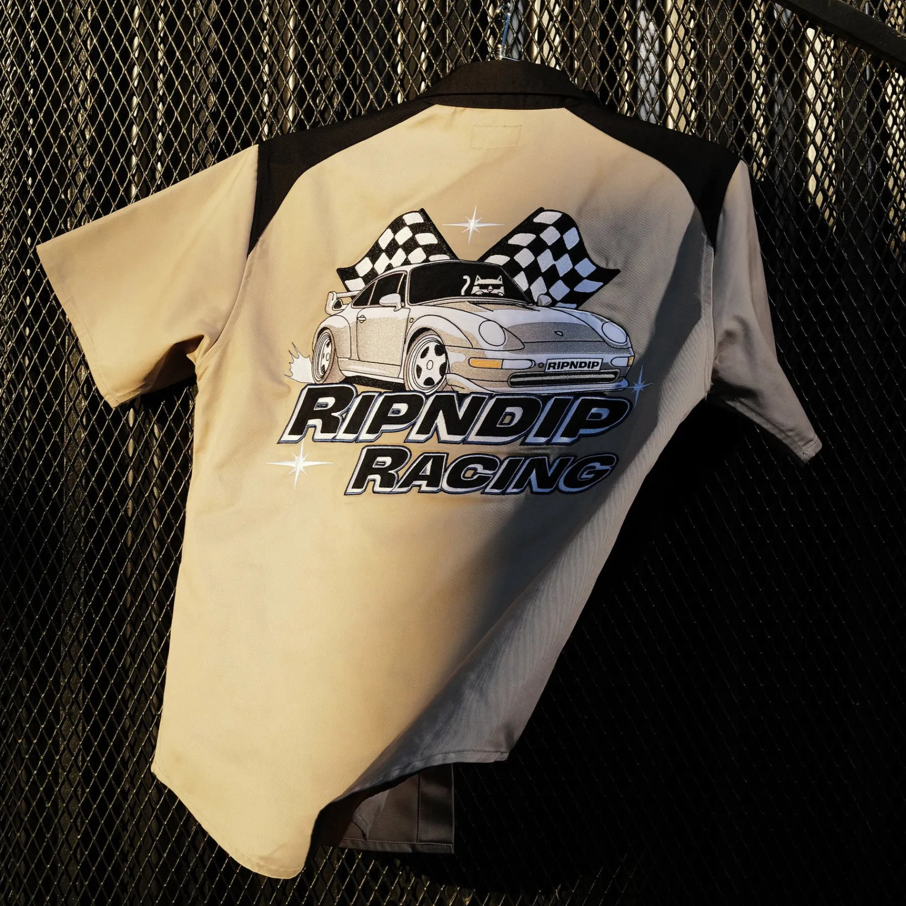 Ripndip Button Ups<Ripnrace Button Up Shirt (Off White)