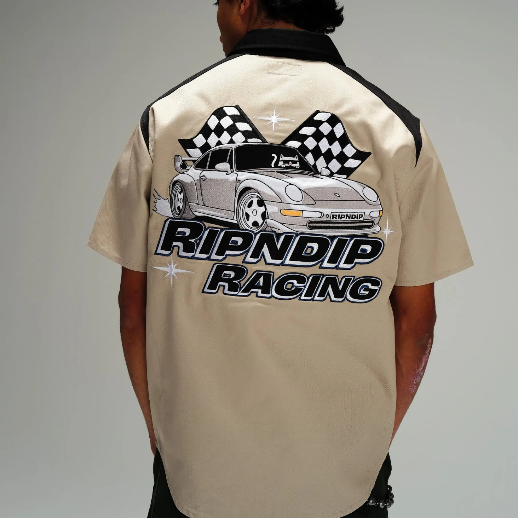 Ripndip Button Ups<Ripnrace Button Up Shirt (Off White)