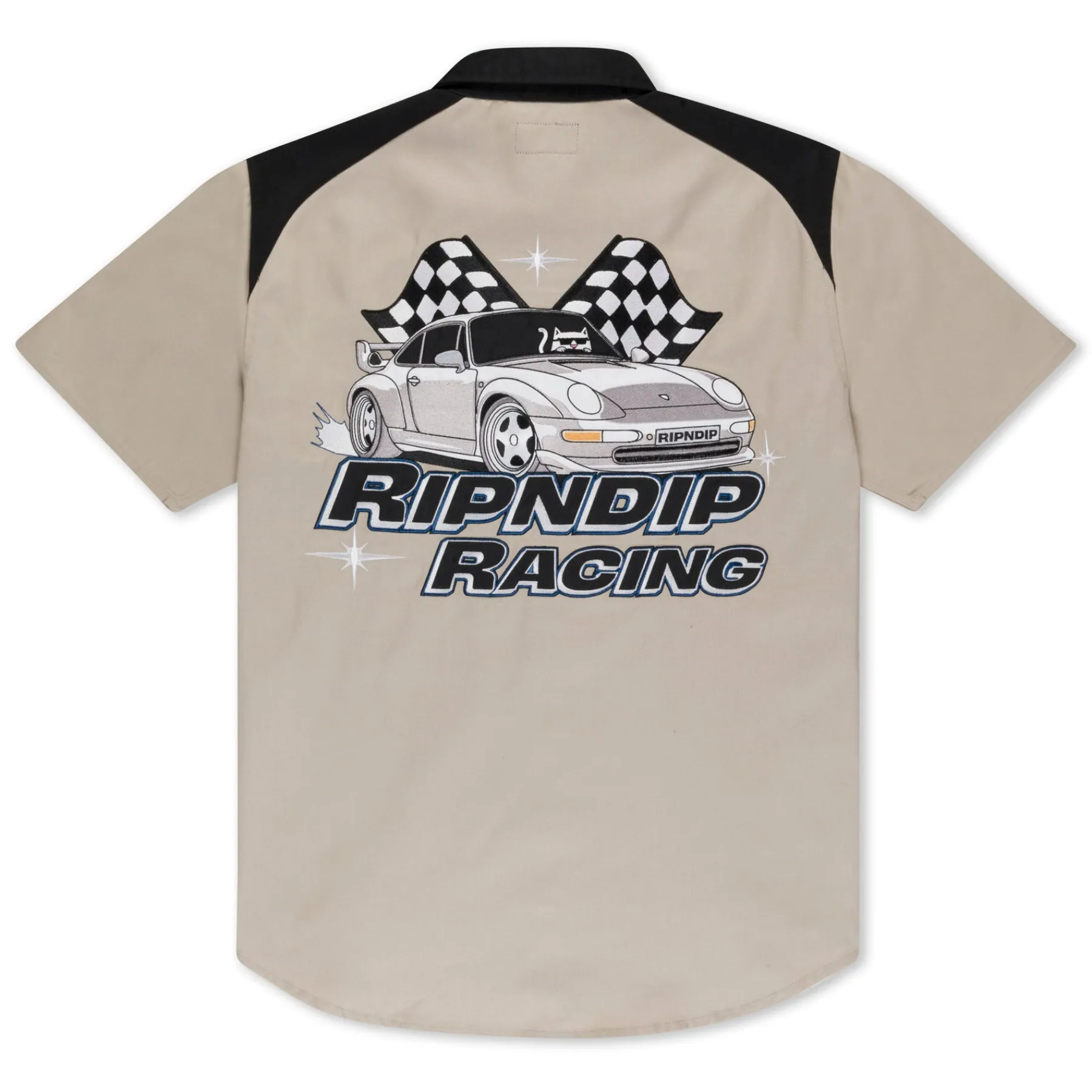 Ripndip Button Ups<Ripnrace Button Up Shirt (Off White)
