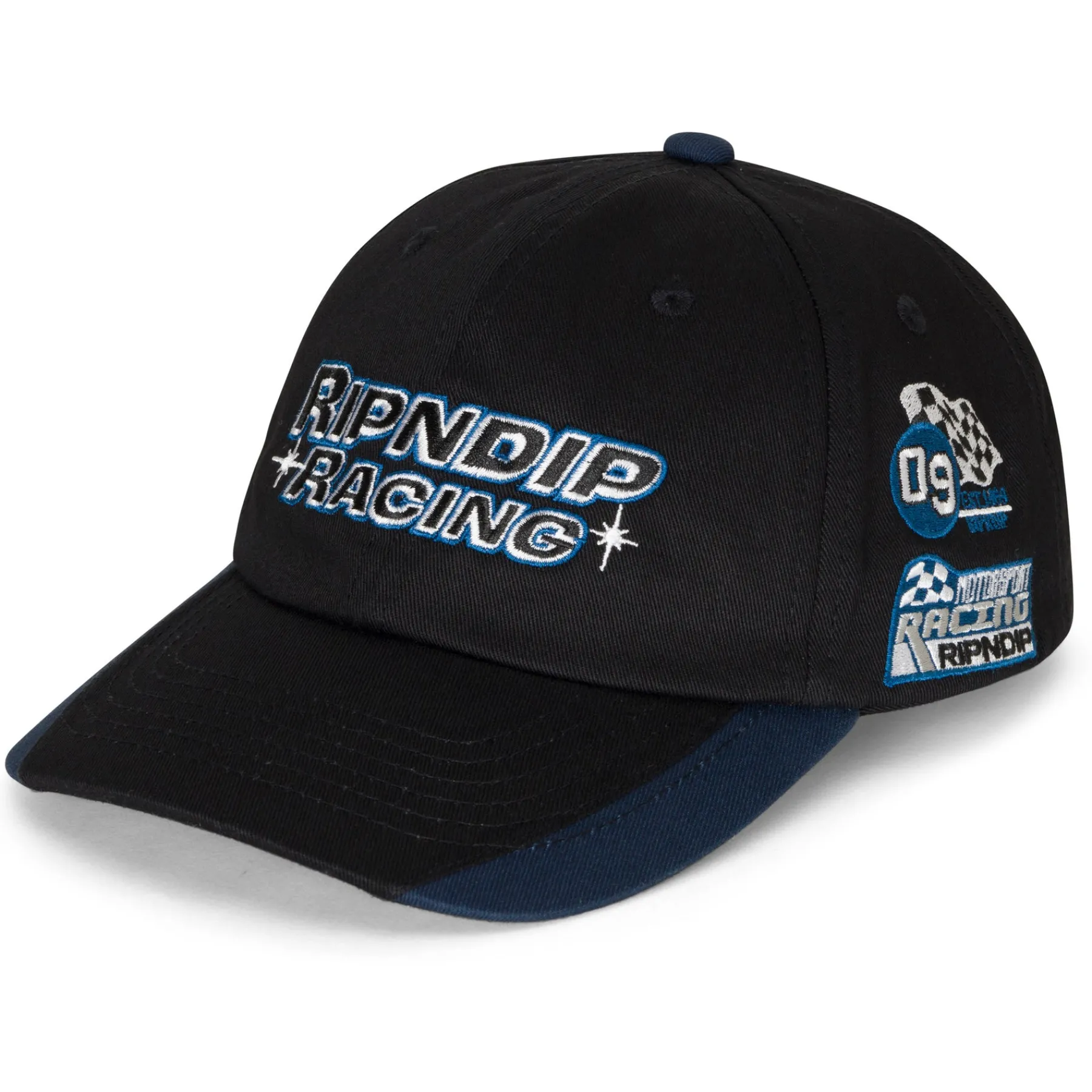 Ripndip Strapbacks / Snapbacks<Ripnrace Dad Hat (Black)