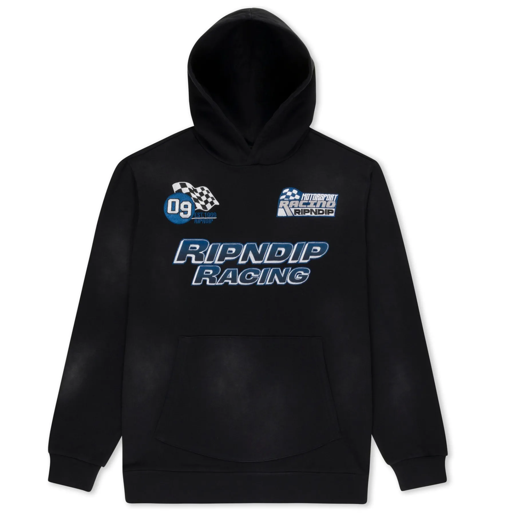 Ripndip Hoodies / Crewnecks<Ripnrace Hoodie (Black Fade Wash)