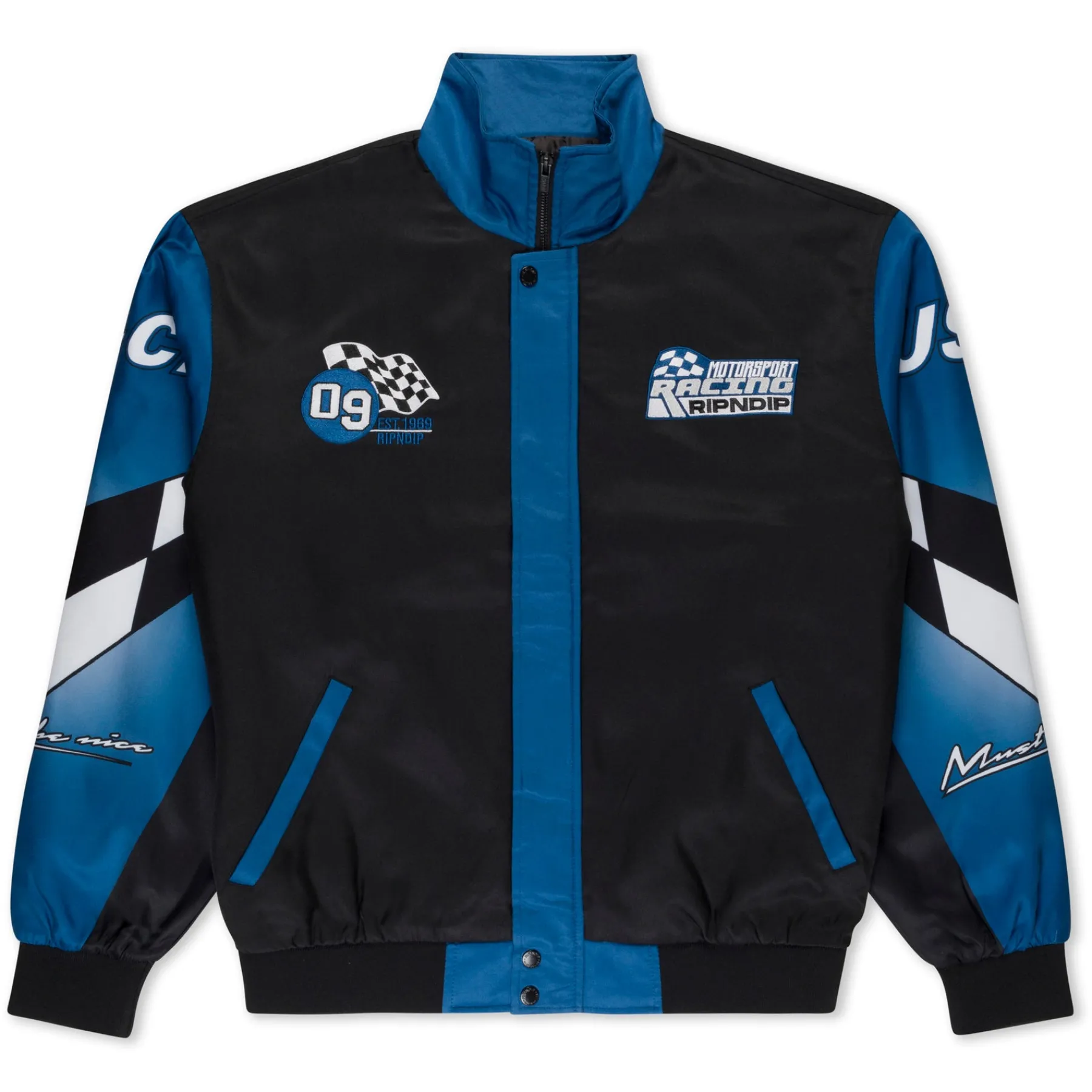 Ripndip Jackets<Ripnrace Jacket (Black/Blue)