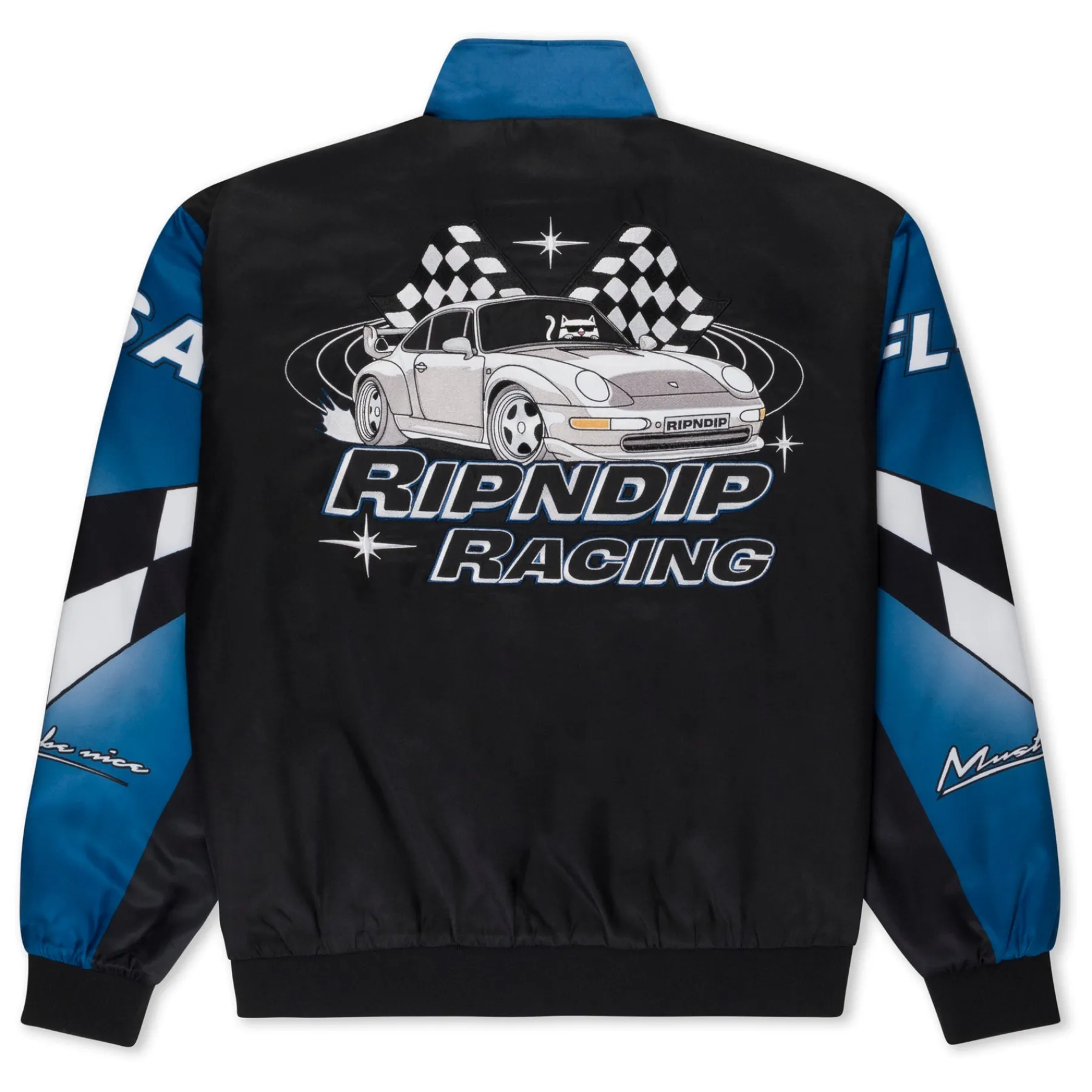 Ripndip Jackets<Ripnrace Jacket (Black/Blue)