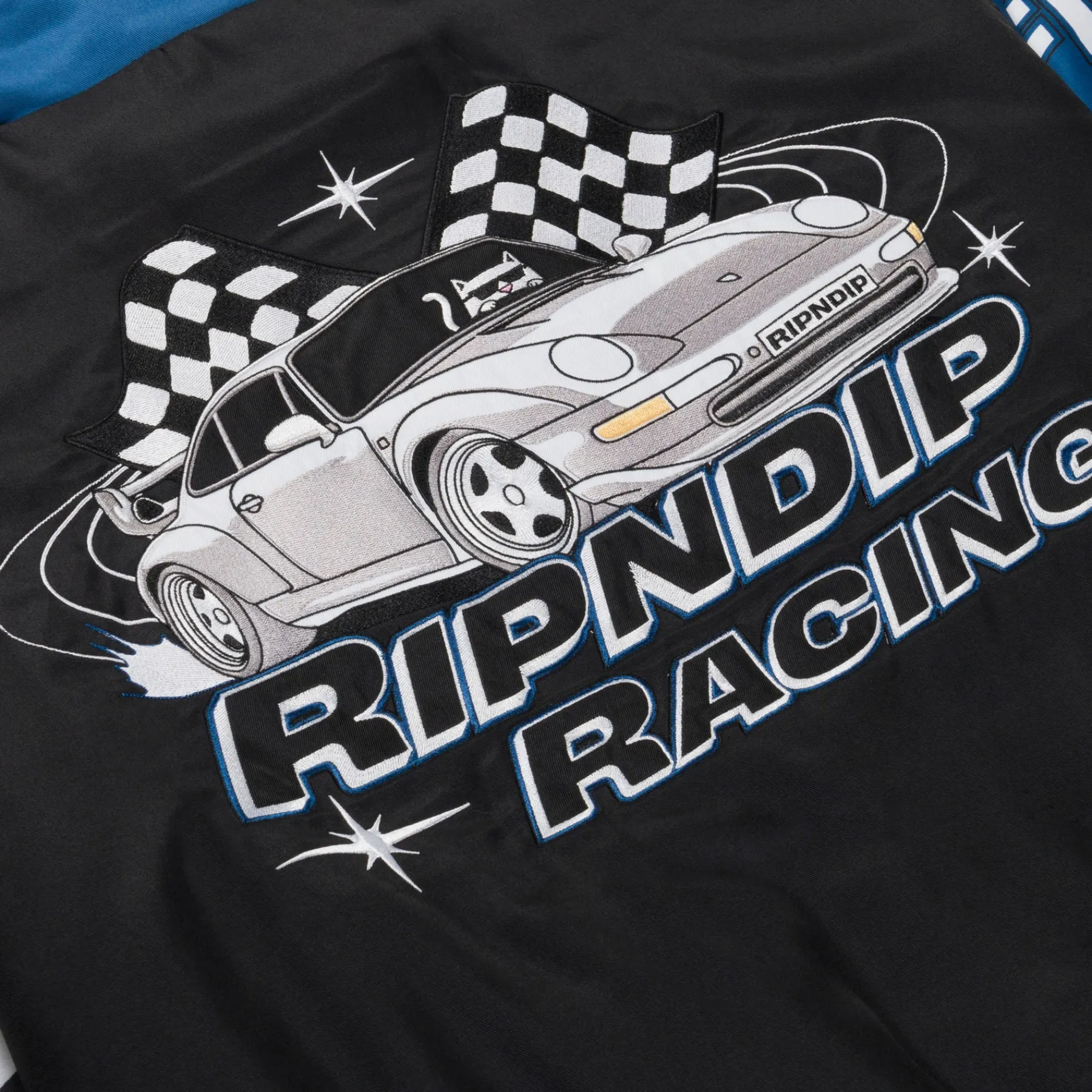 Ripndip Jackets<Ripnrace Jacket (Black/Blue)