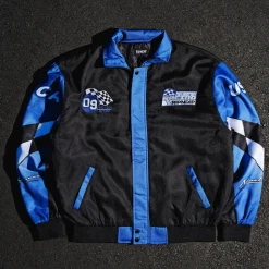 Ripndip Jackets<Ripnrace Jacket (Black/Blue)