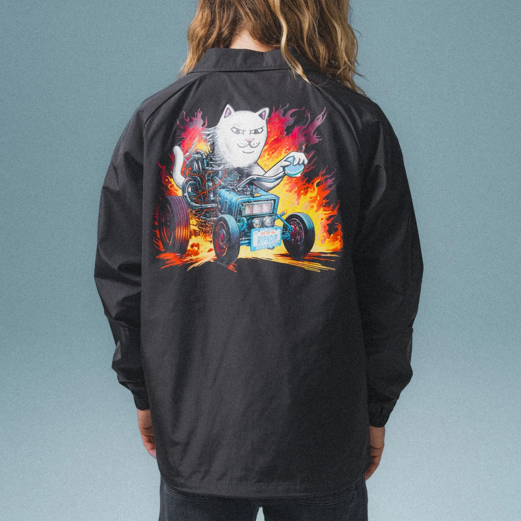 Ripndip Jackets<Risky Business Coaches Jacket (Black)