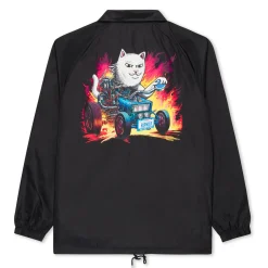 Ripndip Jackets<Risky Business Coaches Jacket (Black)