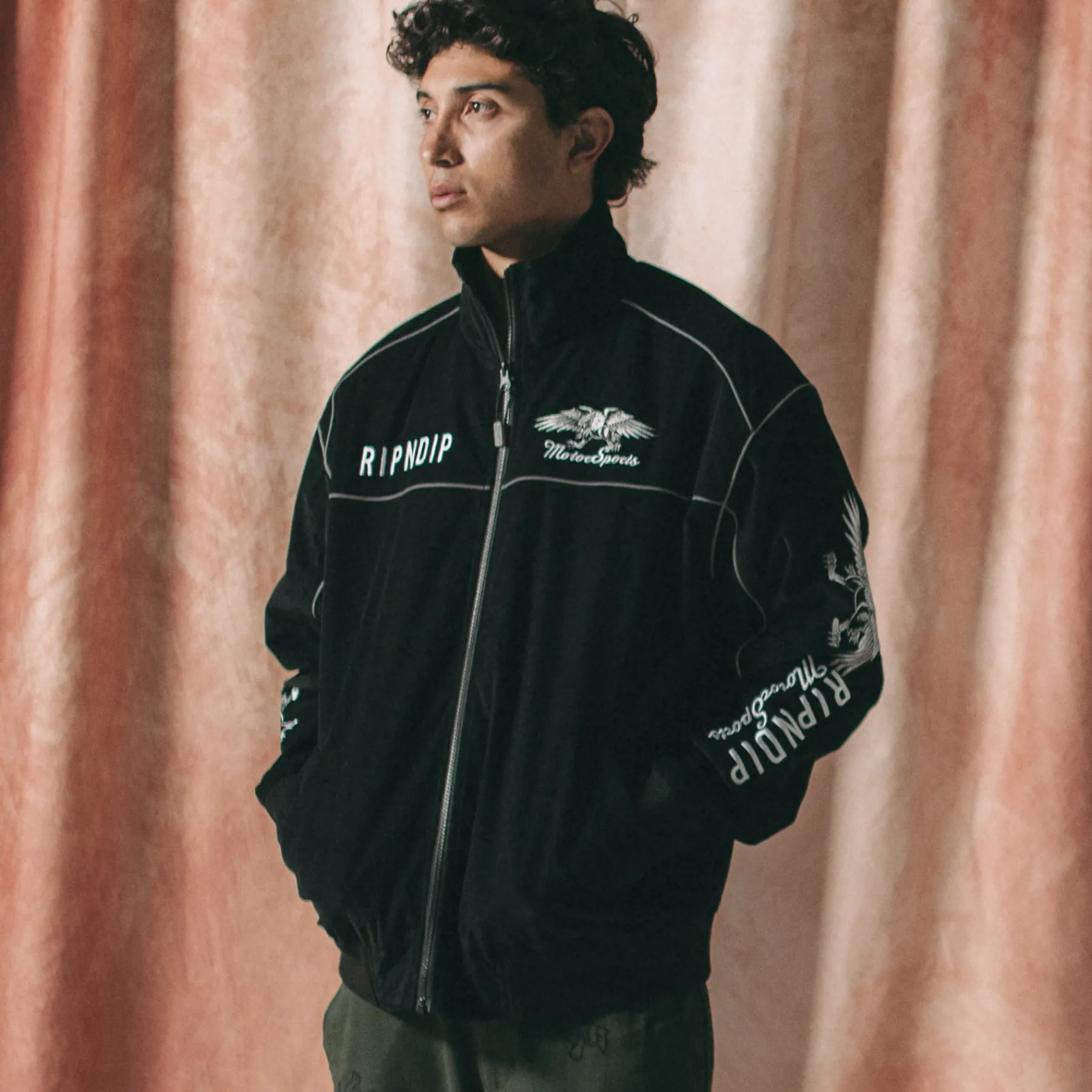 Ripndip Jackets<RND Motorsports Jacket (Black)