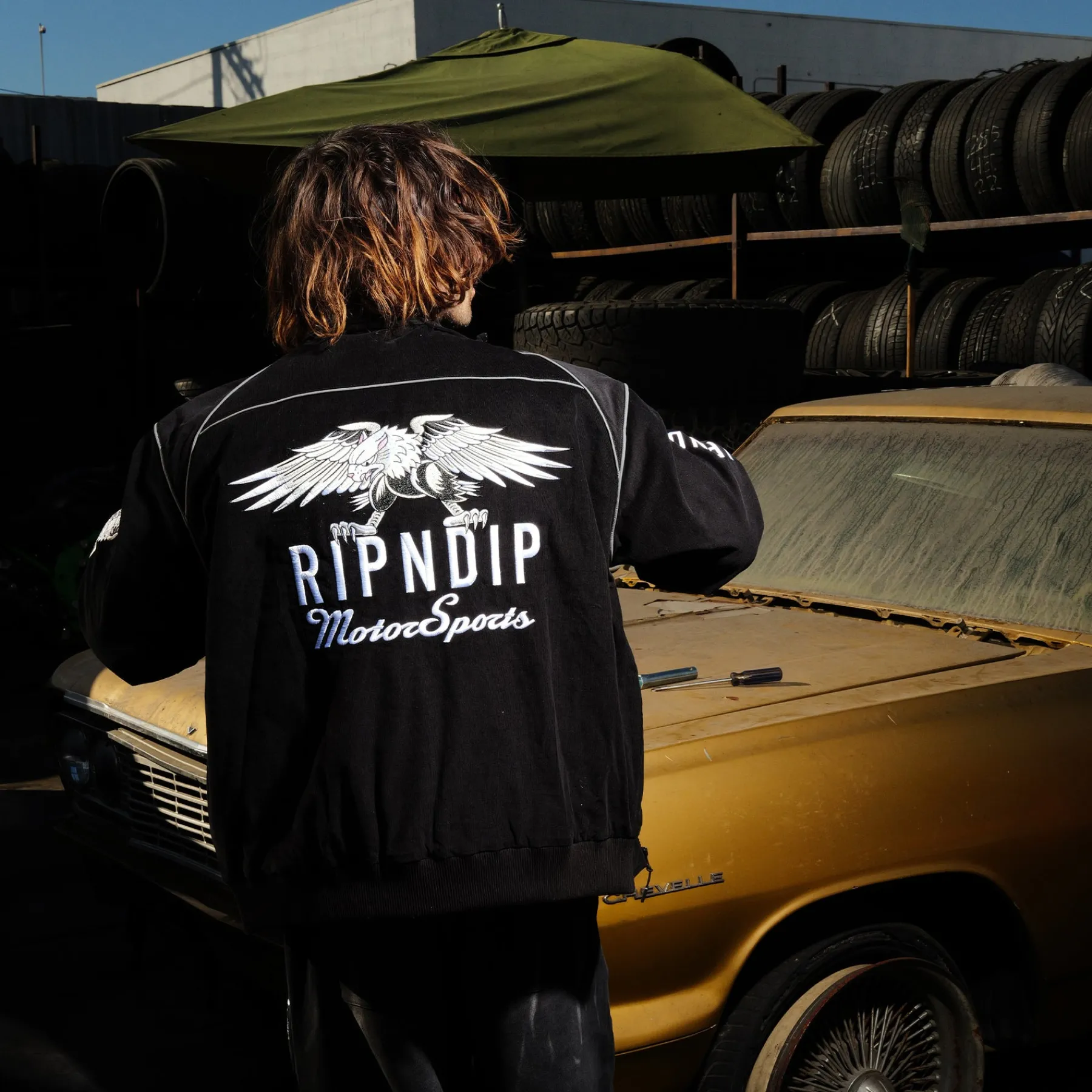 Ripndip Jackets<RND Motorsports Jacket (Black)