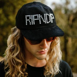 Ripndip Strapbacks / Snapbacks|Stocking Stuffers<Rockstar Corduroy Snapback (Black)
