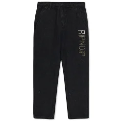 Ripndip Pants<Rockstar Distressed Denim Pants (Black)