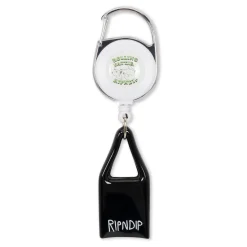 Ripndip Stocking Stuffers|Lanyards / Keychains<Rolling Fatties Lighter Leash Keychain (Silver/Black )