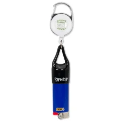 Ripndip Stocking Stuffers|Lanyards / Keychains<Rolling Fatties Lighter Leash Keychain (Silver/Black )
