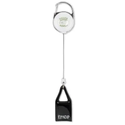 Ripndip Stocking Stuffers|Lanyards / Keychains<Rolling Fatties Lighter Leash Keychain (Silver/Black )