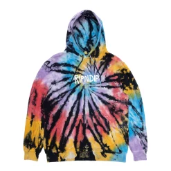 Ripndip Hoodies / Crewnecks<Rubber Logo Hoodie (Sunburst Spiral Tie Dye)