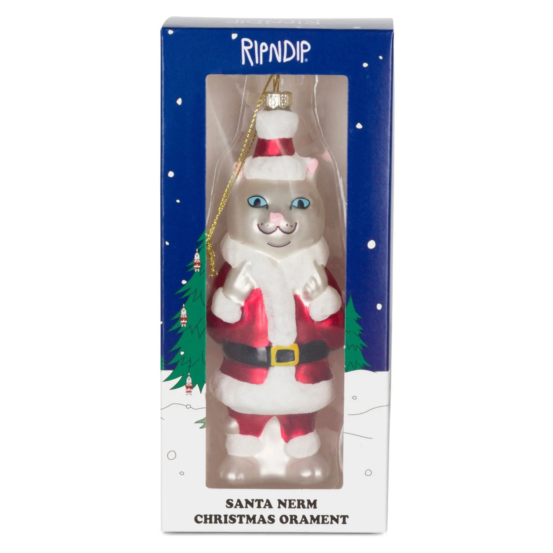 Ripndip Stocking Stuffers|Christmas Items<Santa Nerm Christmas Ornament (Red)