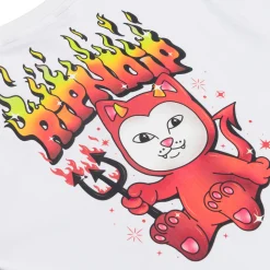 Ripndip Womens|Womens<Scary Cute Cropped Baby Tee (White)