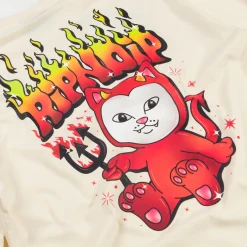 Ripndip Long Sleeve Tees<Scary Cute Long Sleeve (Natural )