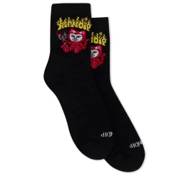Ripndip Socks|Stocking Stuffers<Scary Cute Mid Socks (Black)