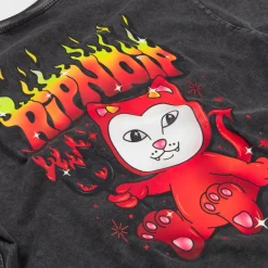 Ripndip Short Sleeve Tees<Scary Cute Tee (Black Wash)