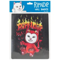 Ripndip Stocking Stuffers|Home Goods<Scary Cute Wall Banner (Black)