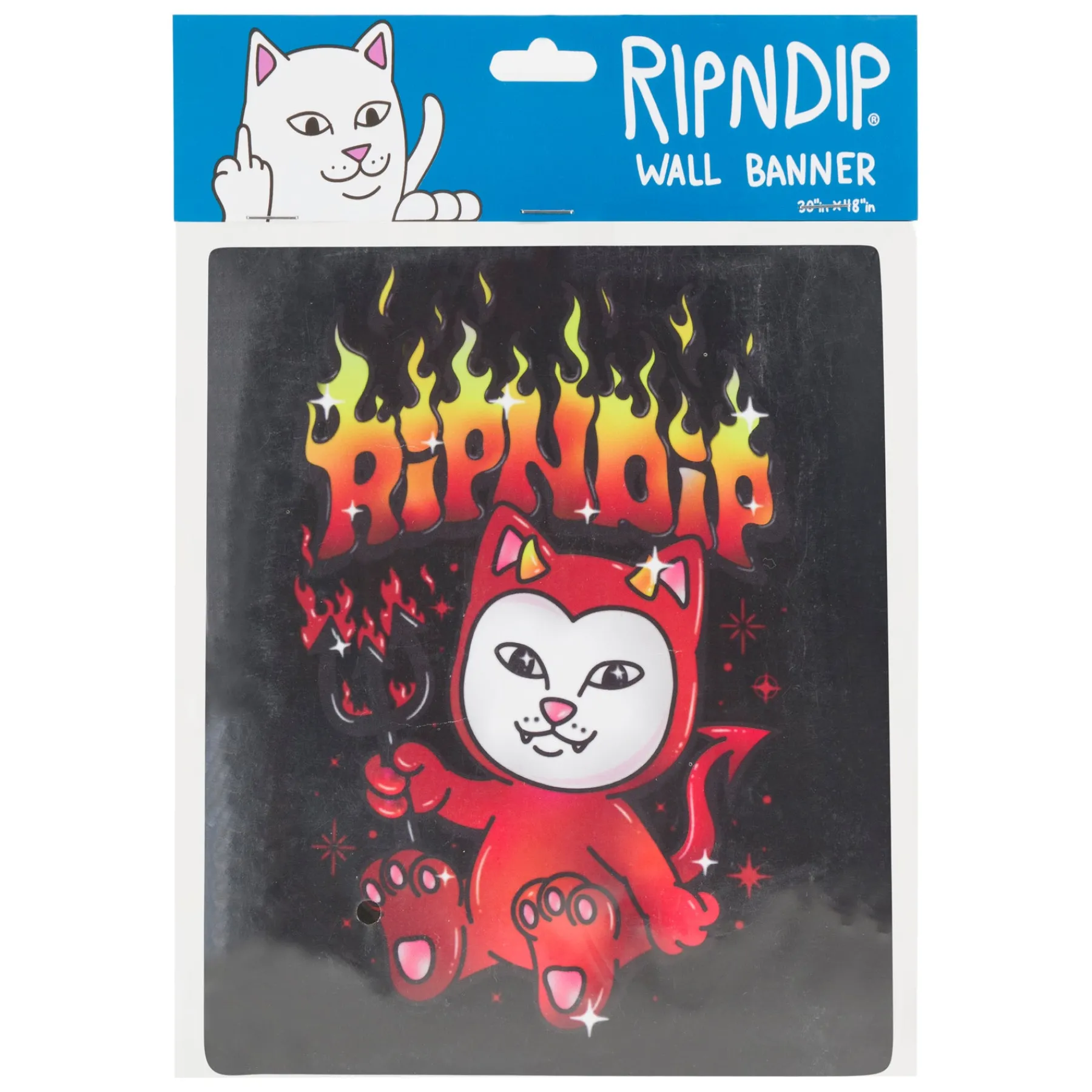 Ripndip Stocking Stuffers|Home Goods<Scary Cute Wall Banner (Black)