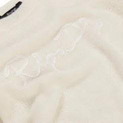 Ripndip Womens|Womens<Script Cropped Long Sleeve (Cream)