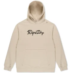 Ripndip Hoodies / Crewnecks<Script Hoodie (Khaki)