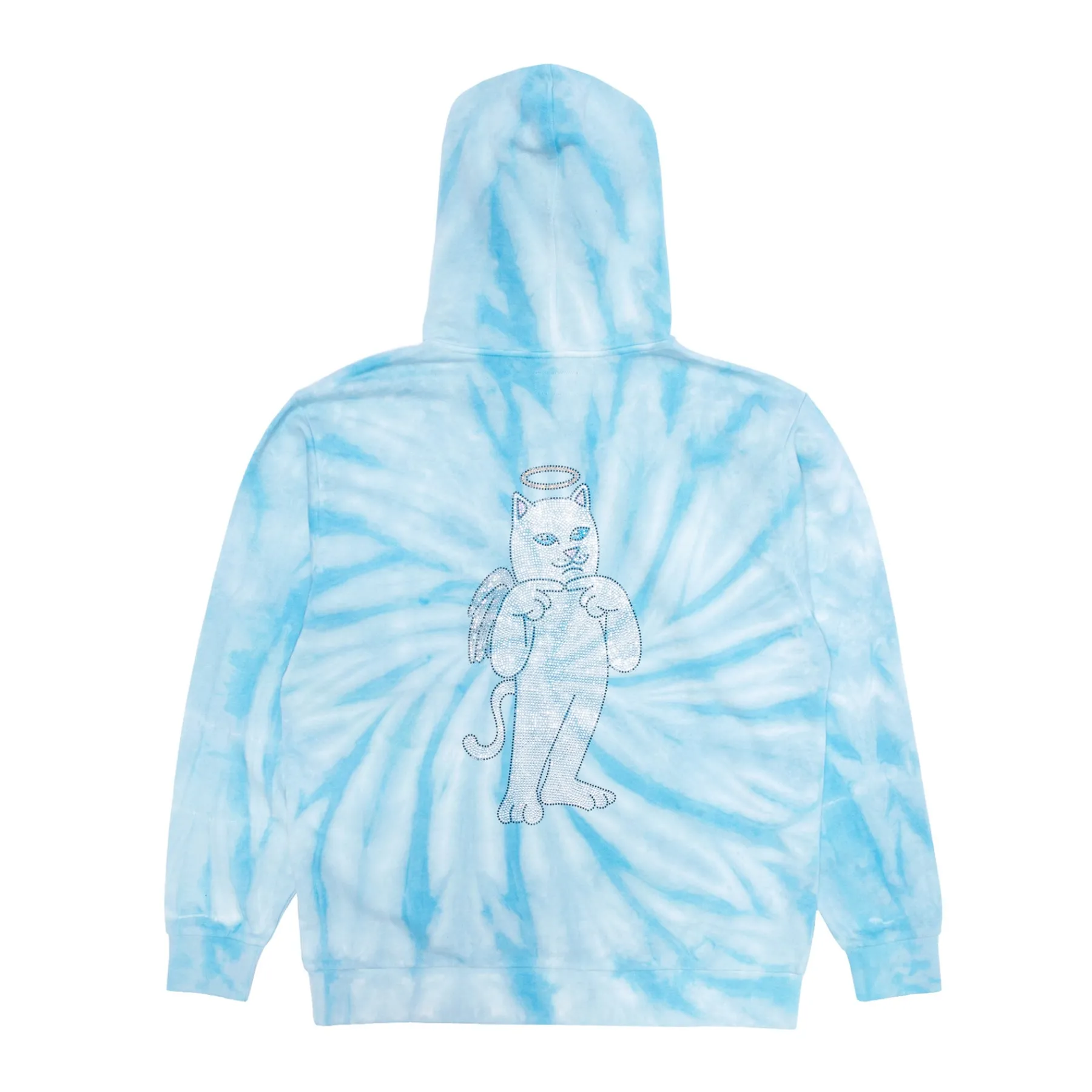 Ripndip Hoodies / Crewnecks<Sent From Heaven Hoodie (Light Blue Spiral Dye)