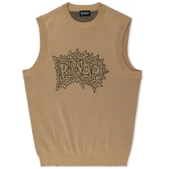 Ripndip Knits / Sweaters|Stocking Stuffers<Shock Knit Sweater Vest (Natural)