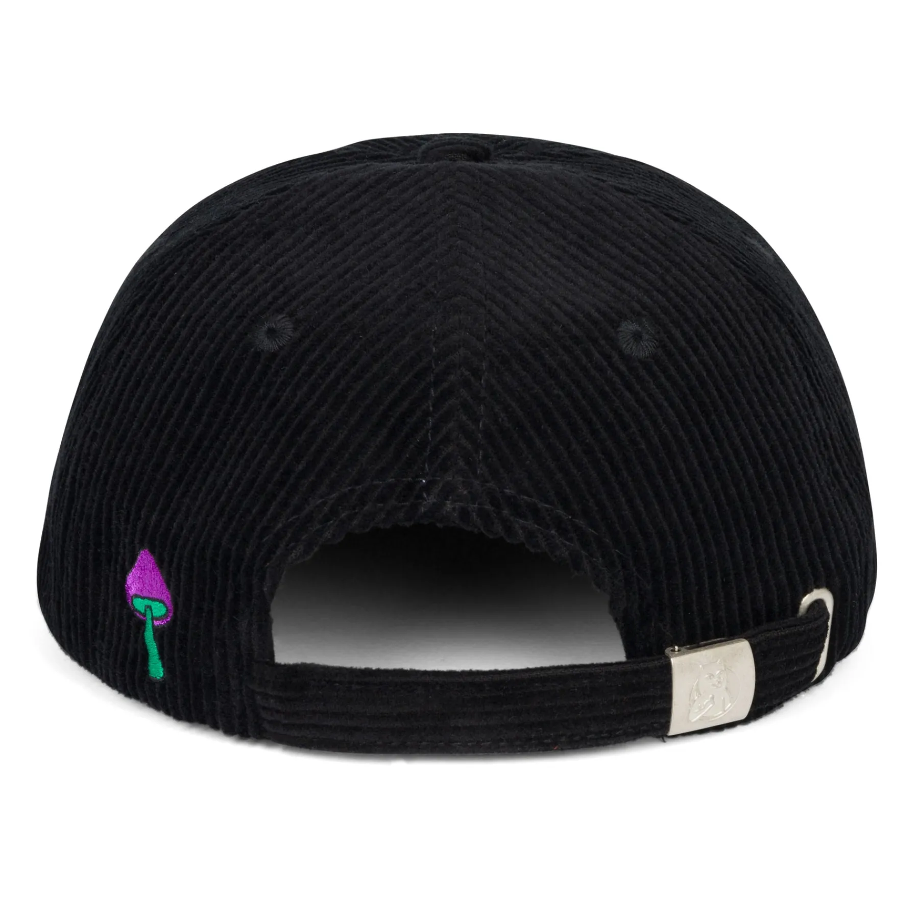 Ripndip Strapbacks / Snapbacks<Shroom Diet 6 Panel Corduroy Strapback (Black)
